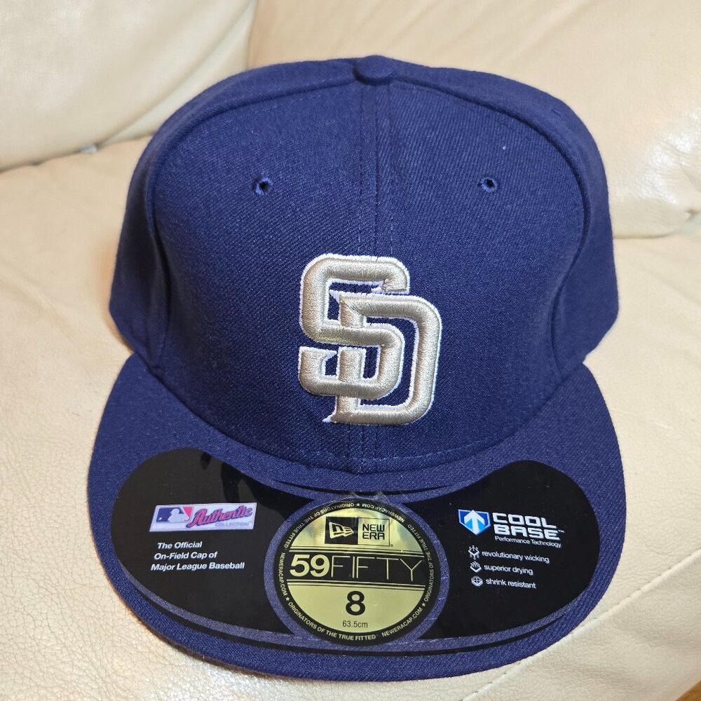 New SanDiego Padres Hat Cap Fitted MLB Baseball Logo New Era 59Fifty  7 or 8